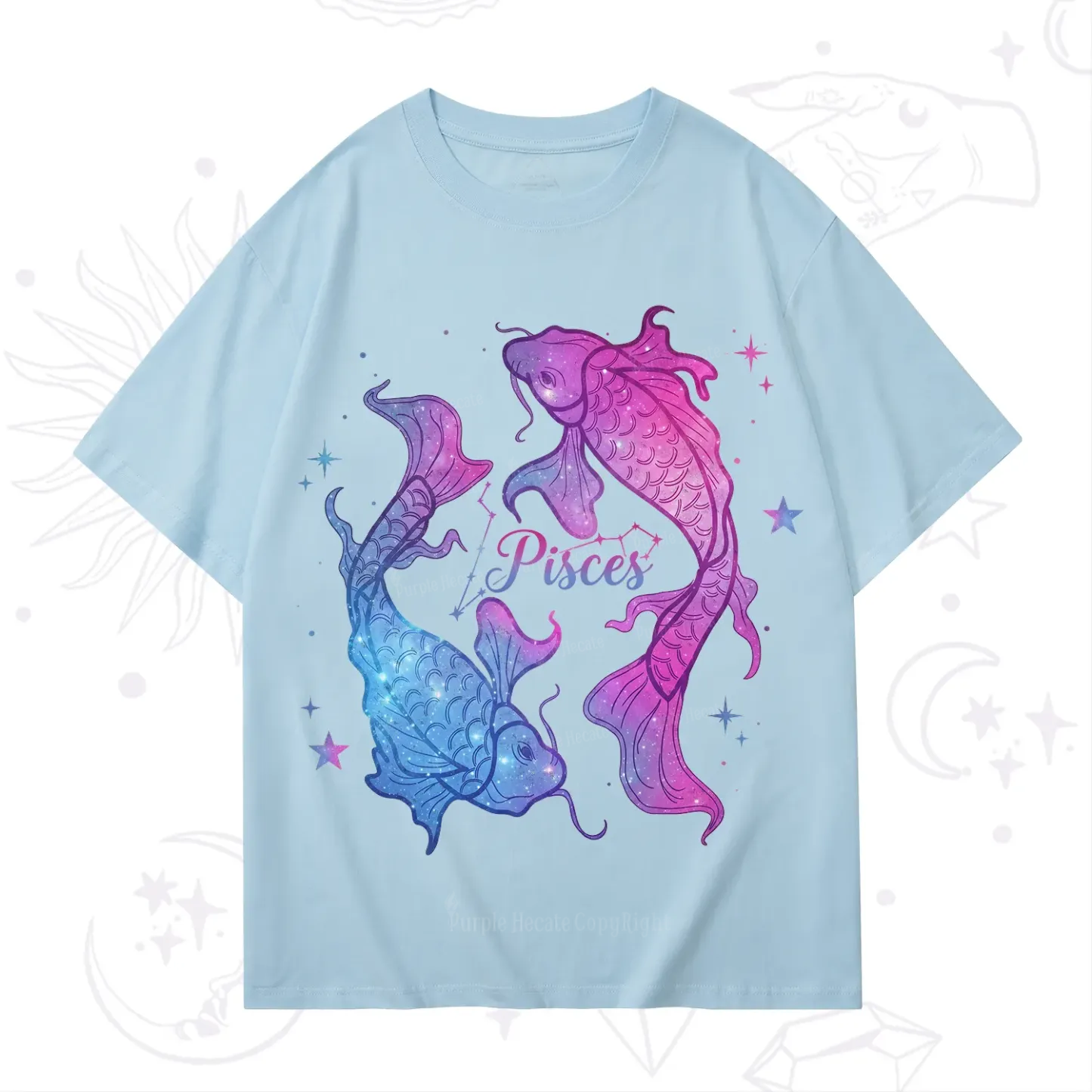 Purplehecate Pisces Zodiac T-Shirt