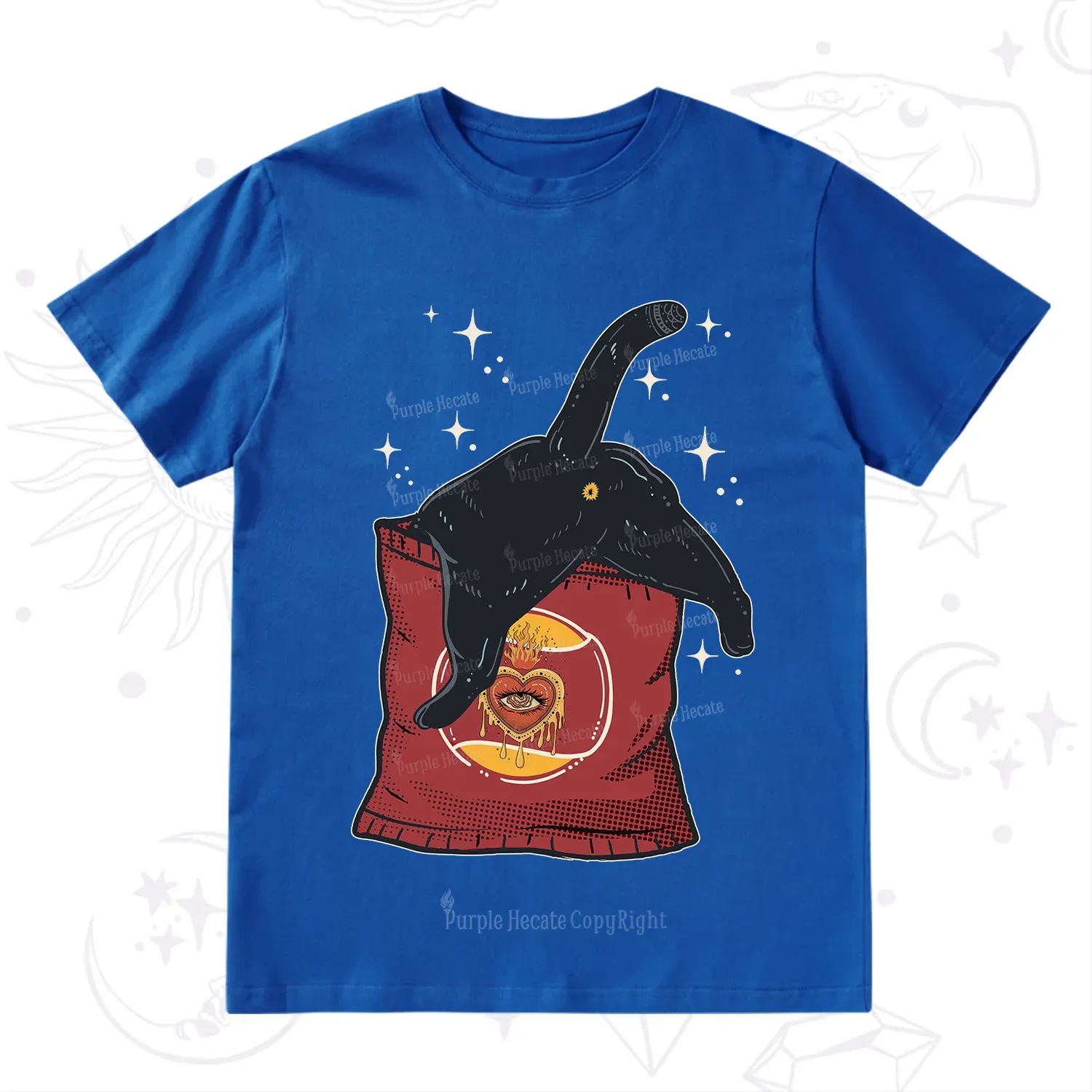 Purplehecate Curious Witch Cat T-Shirt