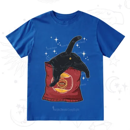 Purplehecate Curious Witch Cat T-Shirt