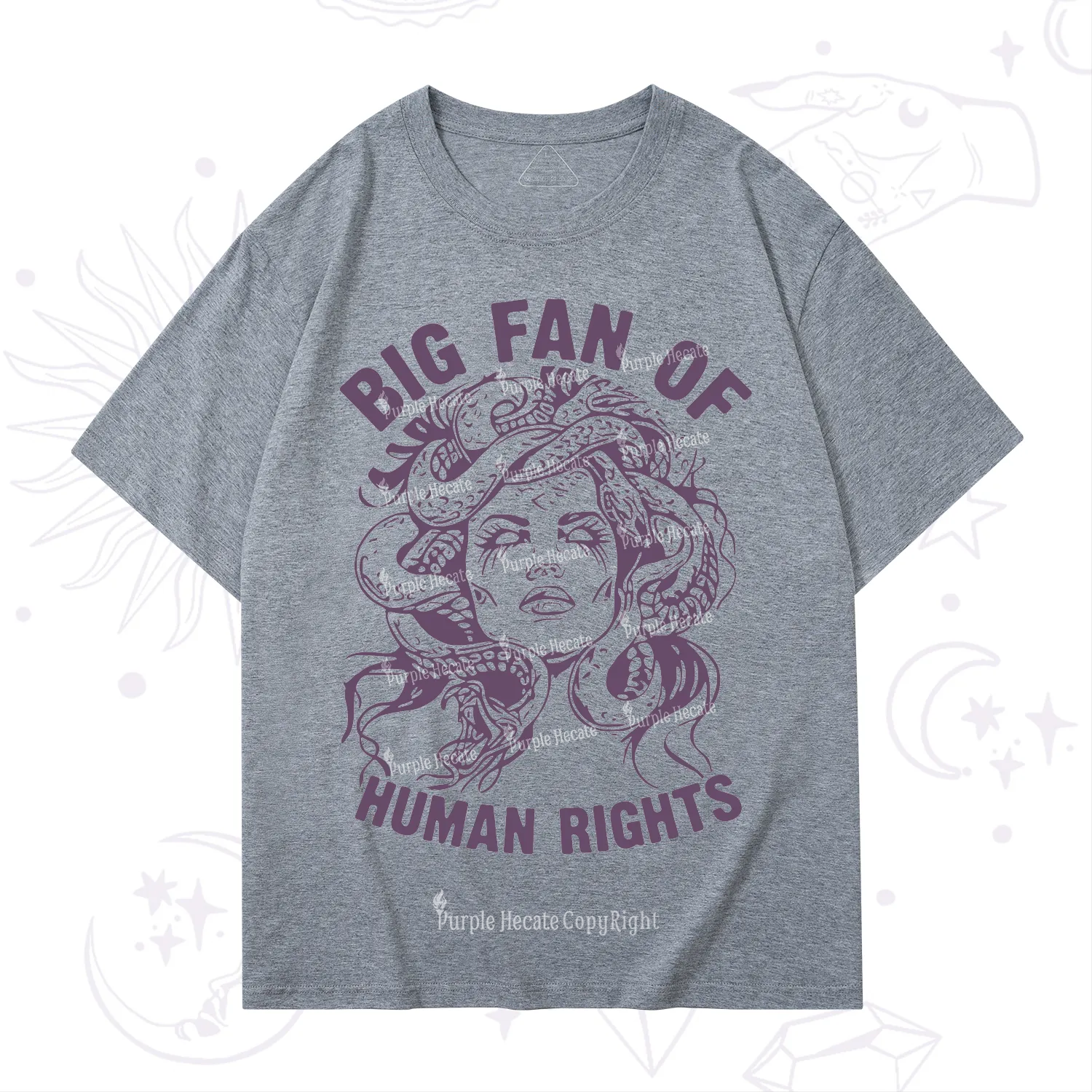 Purplehecate Big Fan of Human Rights T-Shirt