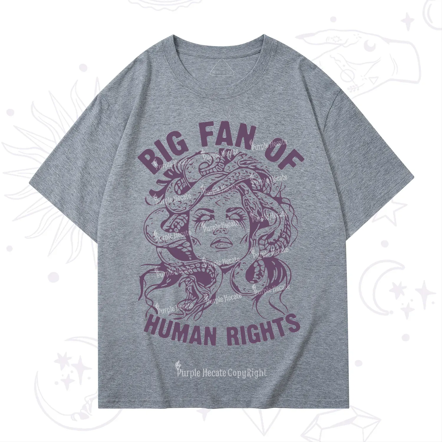 Purplehecate Big Fan of Human Rights T-Shirt