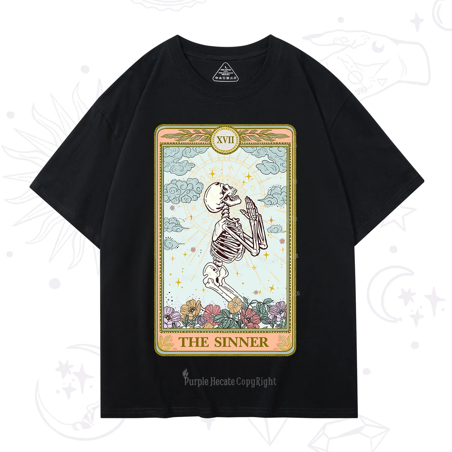 Purplehecate The Sinner Tarot Card T-Shirt