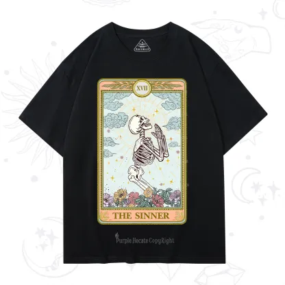 Purplehecate The Sinner Tarot Card T-Shirt