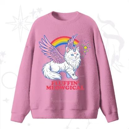 Purplehecate Fluffin Meowgical Fuzzy Ugly Sweater