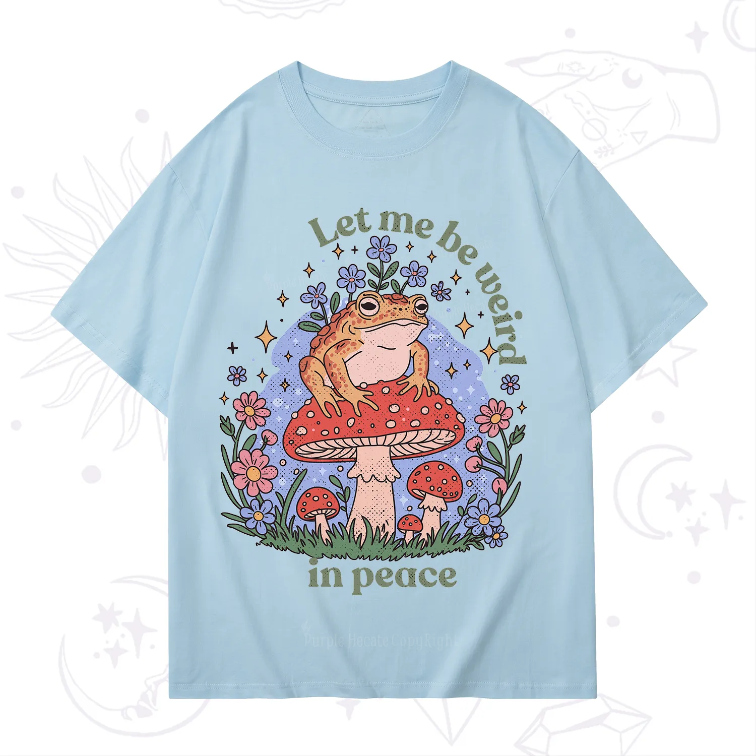 Purplehecate Let Me Be Weird In Peace Frog T-Shirt