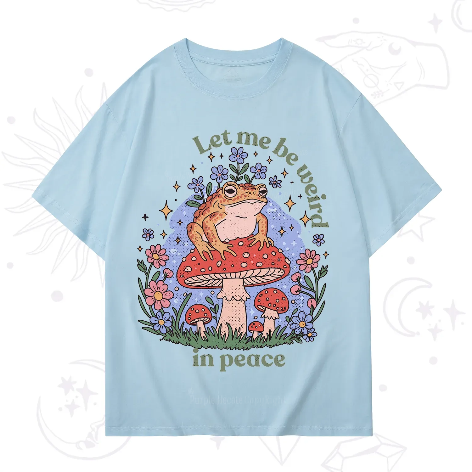 Purplehecate Let Me Be Weird In Peace Frog T-Shirt