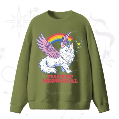 Purplehecate Fluffin Meowgical Fuzzy Ugly Sweater
