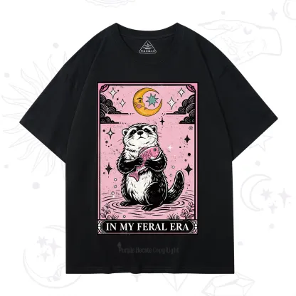 Purplehecate The In My Feral Era Tarot Otter T-Shirt