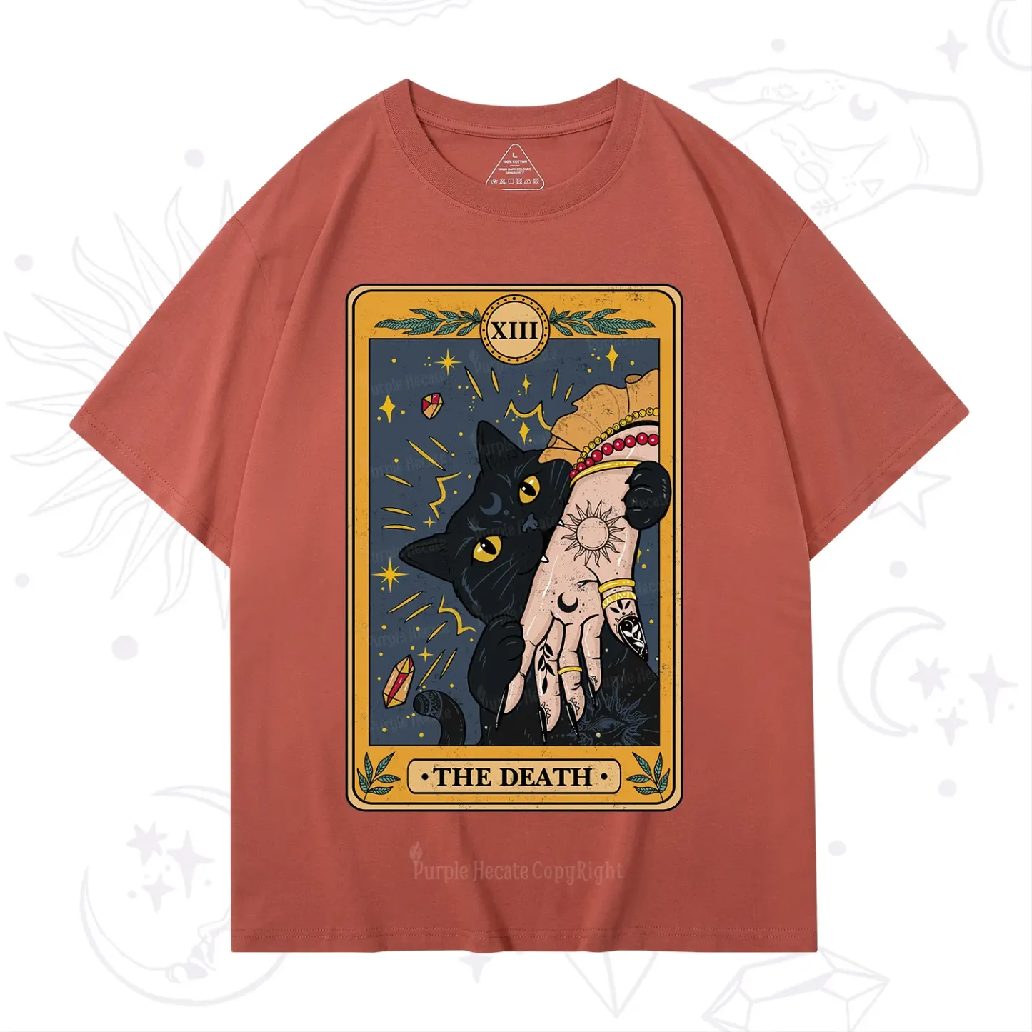Purplehecate The Death Tarot Card T-Shirt
