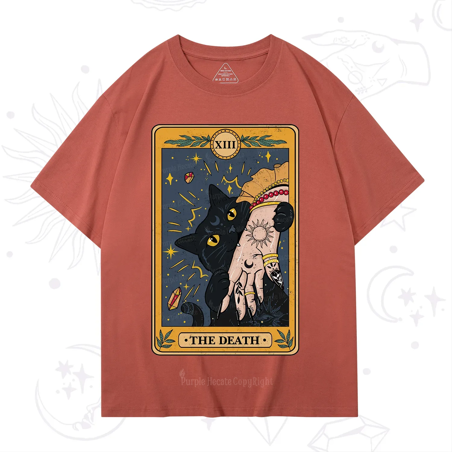 Purplehecate The Death Tarot Card T-Shirt