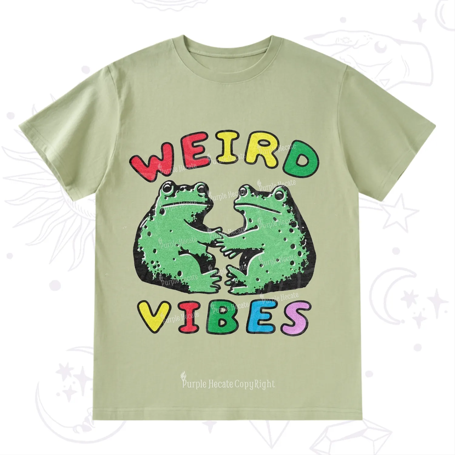 Purplehecate Weird Frog Vibes T-Shirt