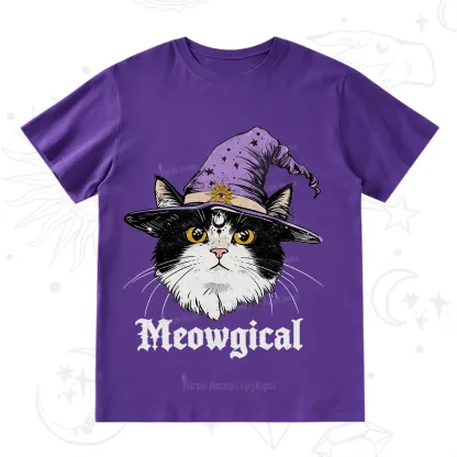 Purplehecate Meowgical Witch Cat T-Shirt