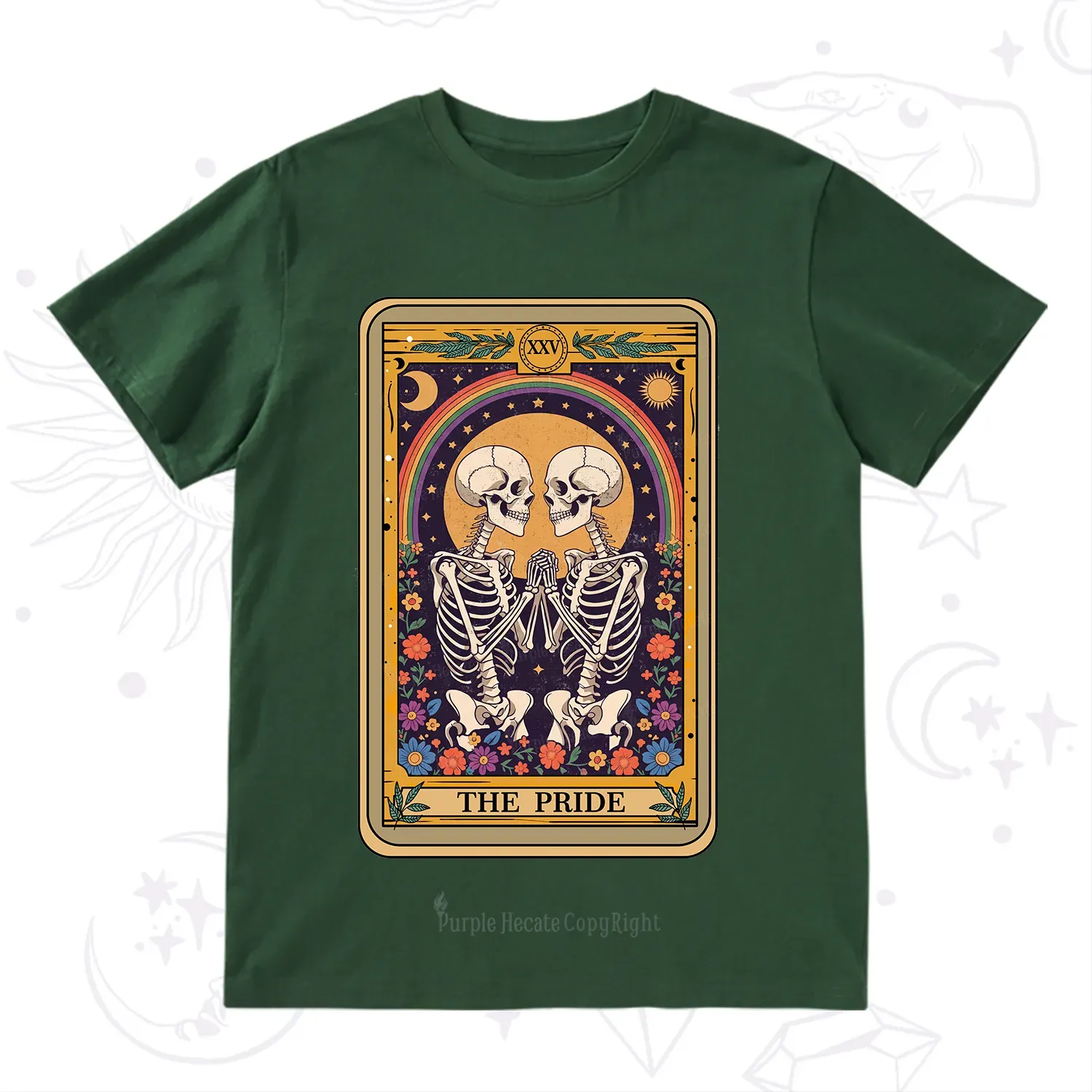 Purplehecate The Pride Skeleton Tarot T-Shirt