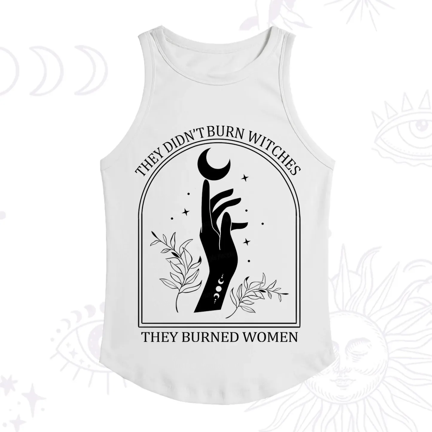 Purplehecate They Didn't Burn Witches They Burned Women Racerback Tank Top