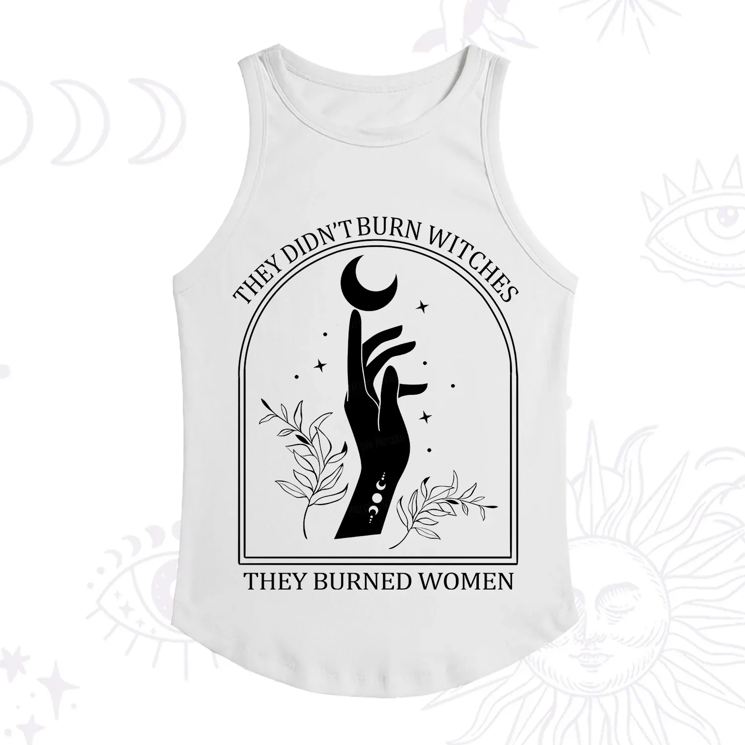 Purplehecate They Didn't Burn Witches They Burned Women Racerback Tank Top