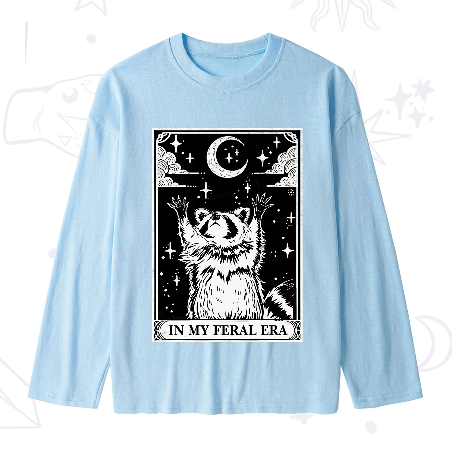 Purplehecate The In My Feral Era Oracle Card Slub Long Sleeve T-Shirt