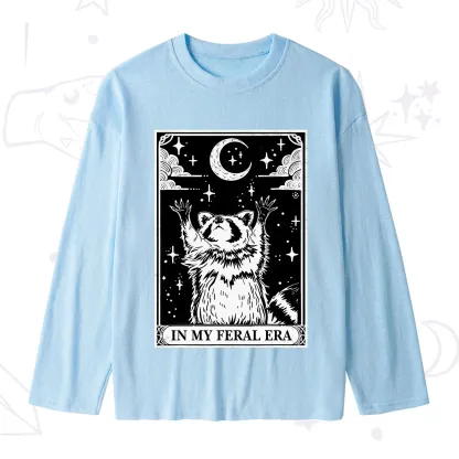 Purplehecate The In My Feral Era Oracle Card Slub Long Sleeve T-Shirt