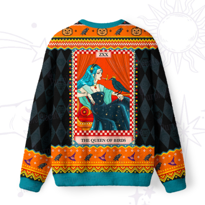 Purplehecate The Queen Of Birds Tarot Ugly Halloween Sweatshirts
