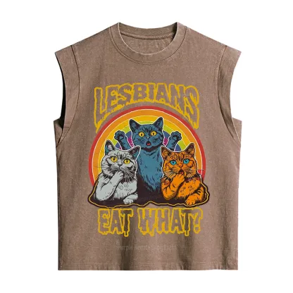 Purplehecate Lesbians eat what Vintage Washed Tank
