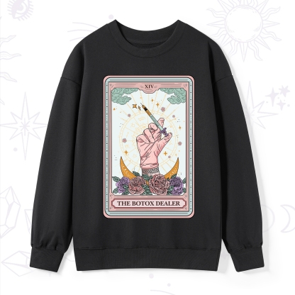 Purplehecate The Botox Dealer Tarot Card Sweatshirt
