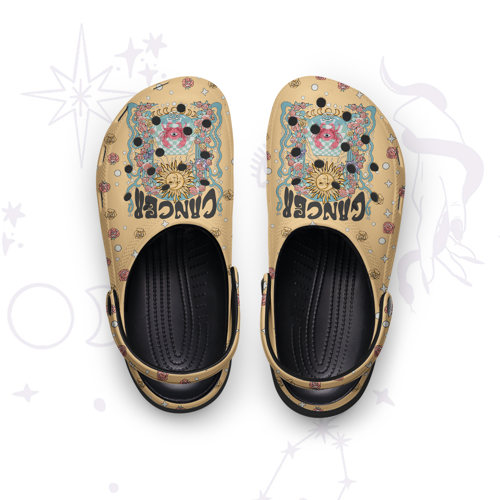 Magic Purplehecate Cancer Spirit Zodiac Rubber Clogs
