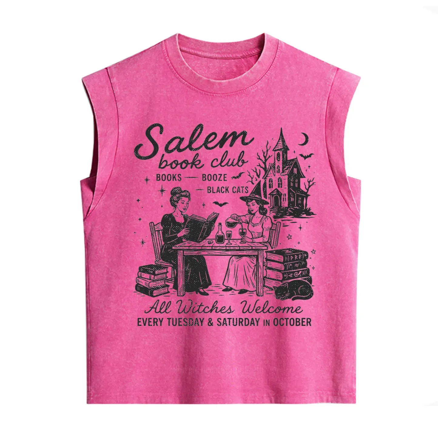 Purplehecate Salem Book Club Vintage Washed Tank