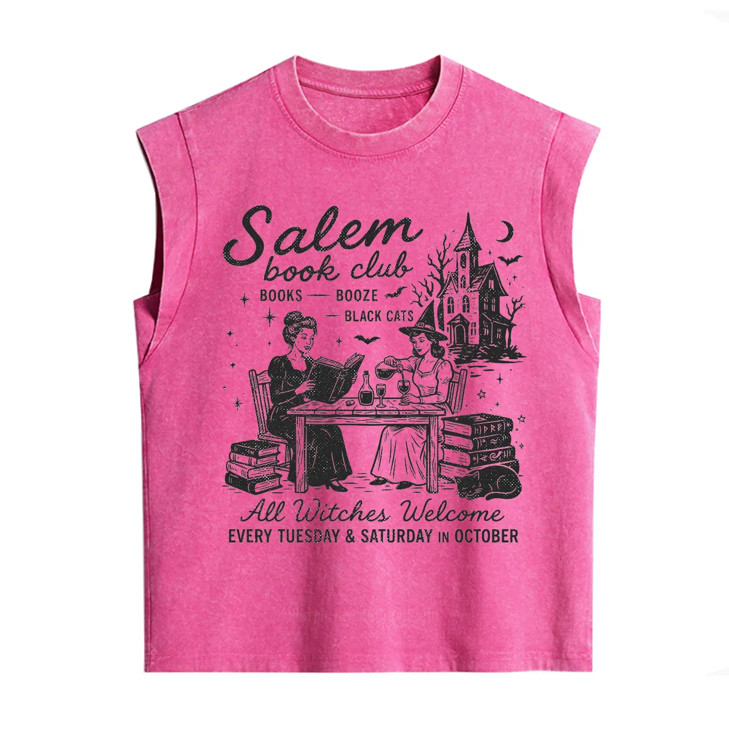 Purplehecate Salem Book Club Vintage Washed Tank