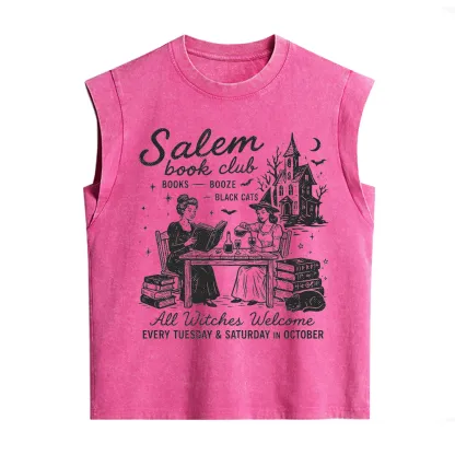 Purplehecate Salem Book Club Vintage Washed Tank