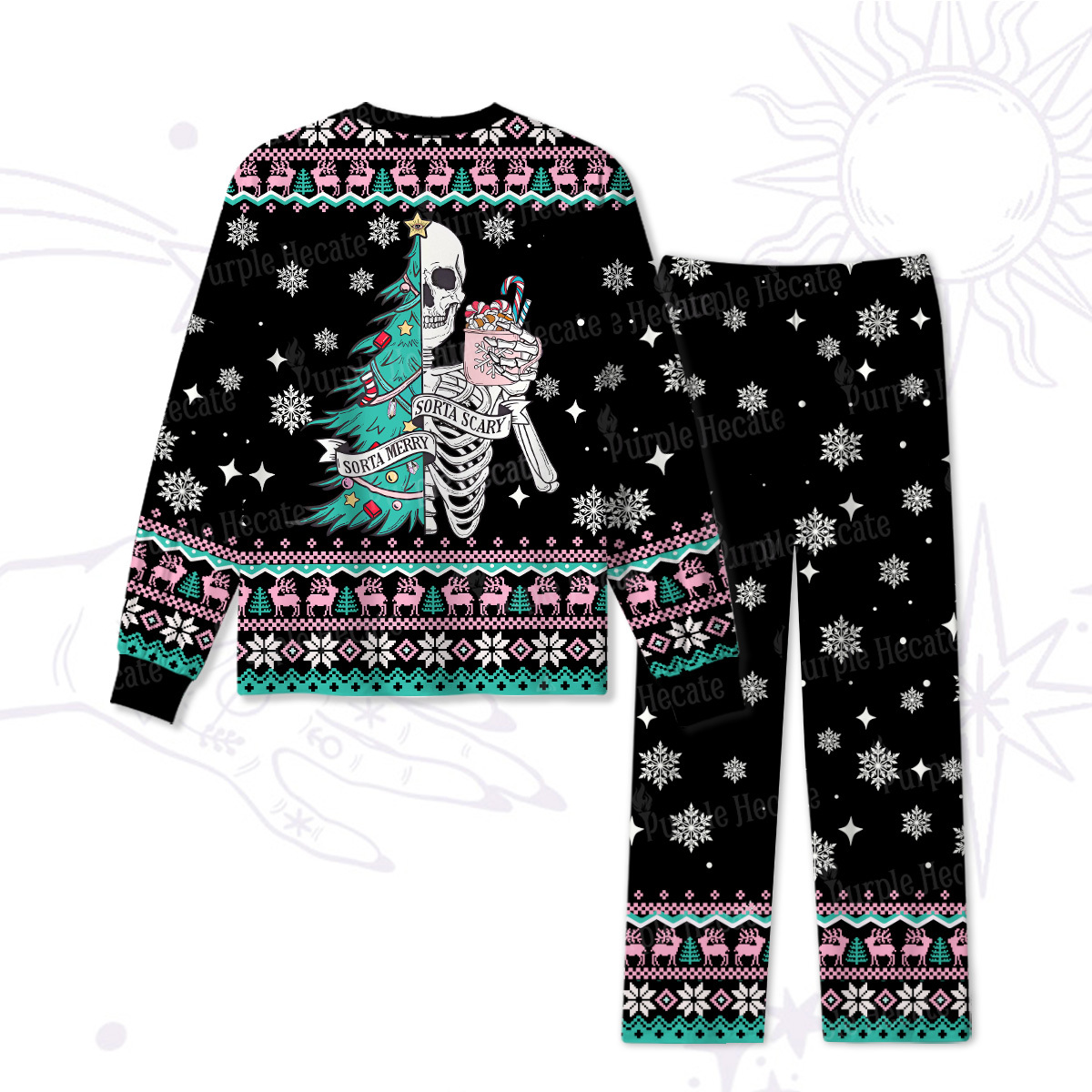 Purplehecate Sorta Merry Sorta Scary Christmas Pajamas
