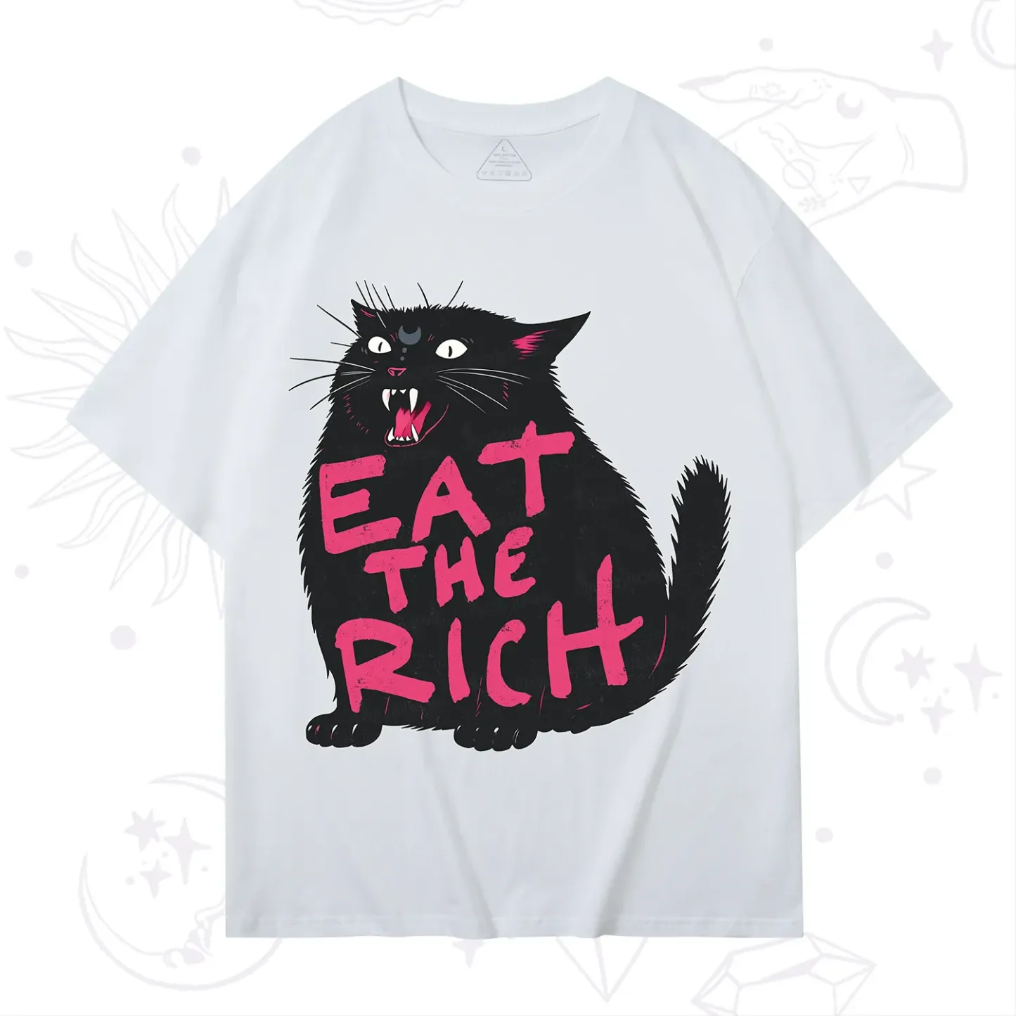 Purplehecate Eat The Rich Cat T-Shirt