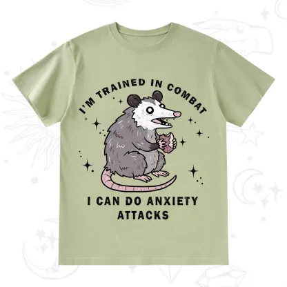 Purplehecate Anixety Attack Opossum T-Shirt