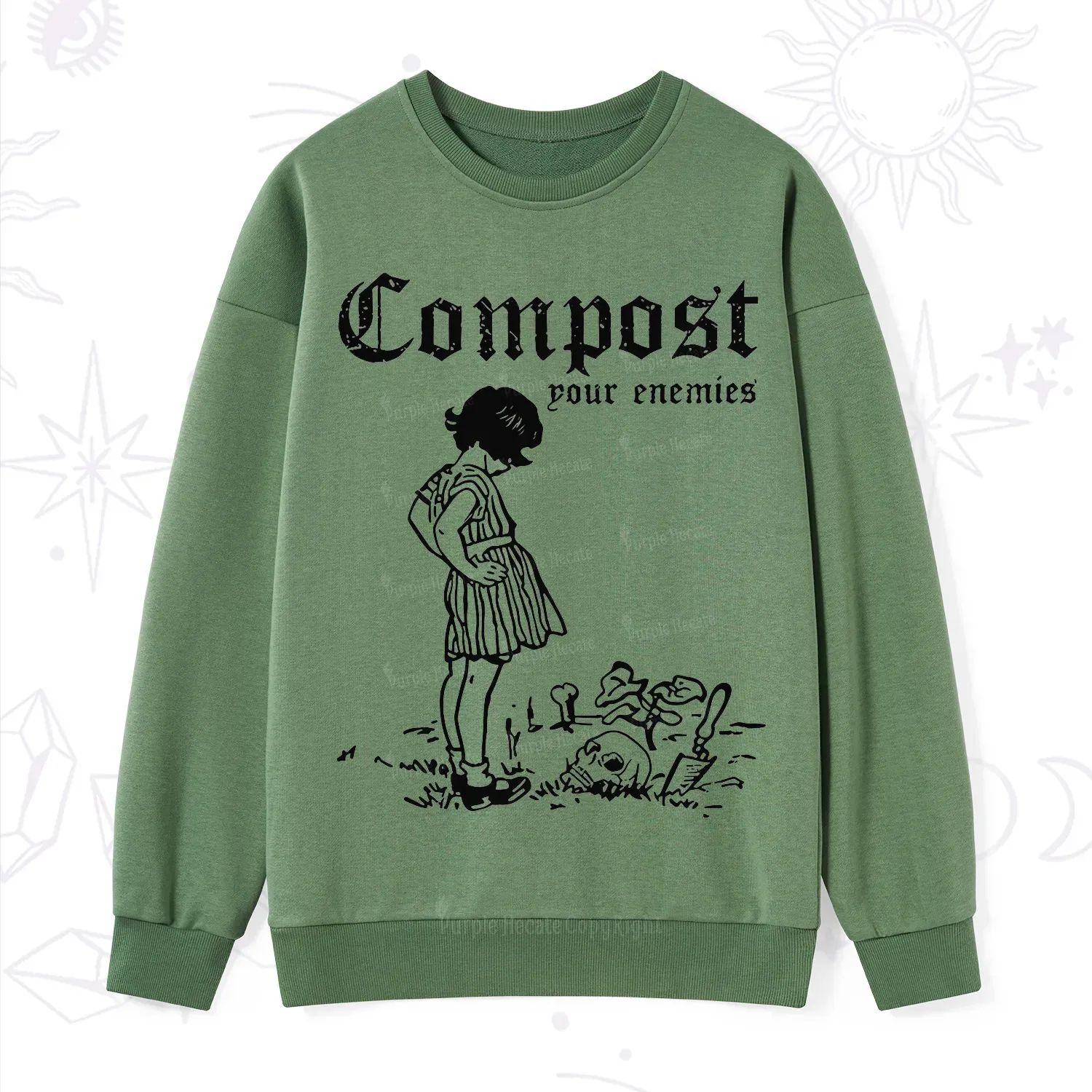 Purplehecate Compost Your Enemies Sweatshirt
