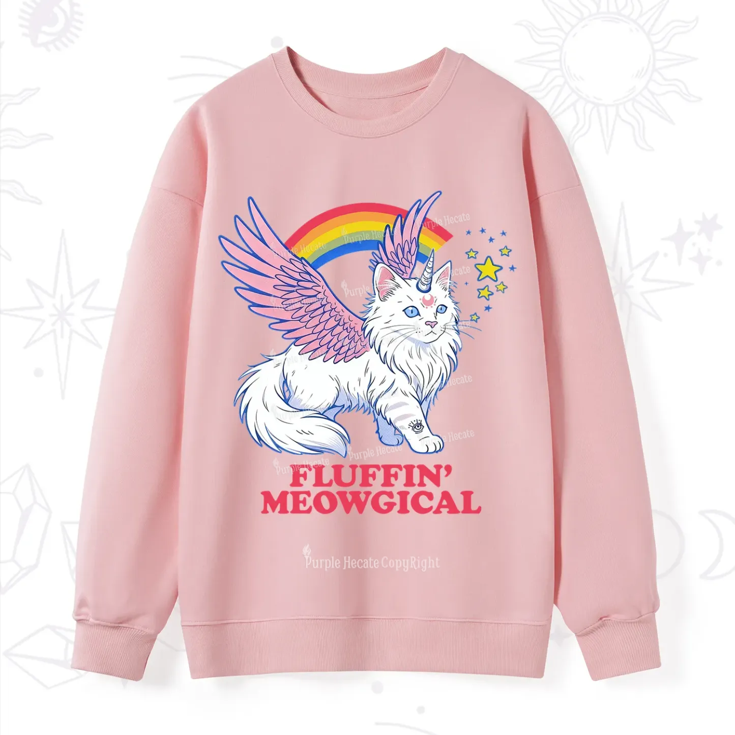 Purplehecate Fluffin Meowgical Sweatshirt