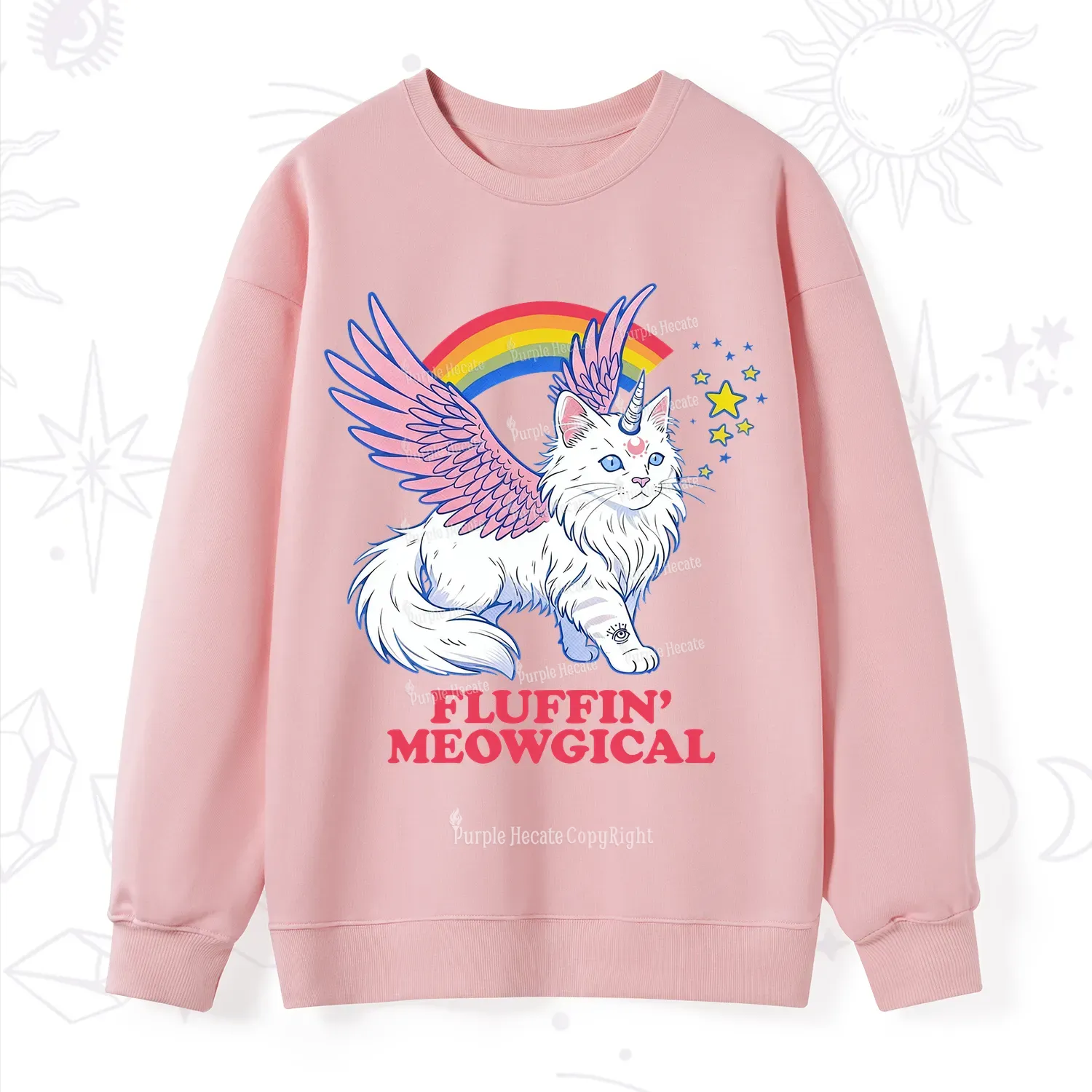 Purplehecate Fluffin Meowgical Sweatshirt