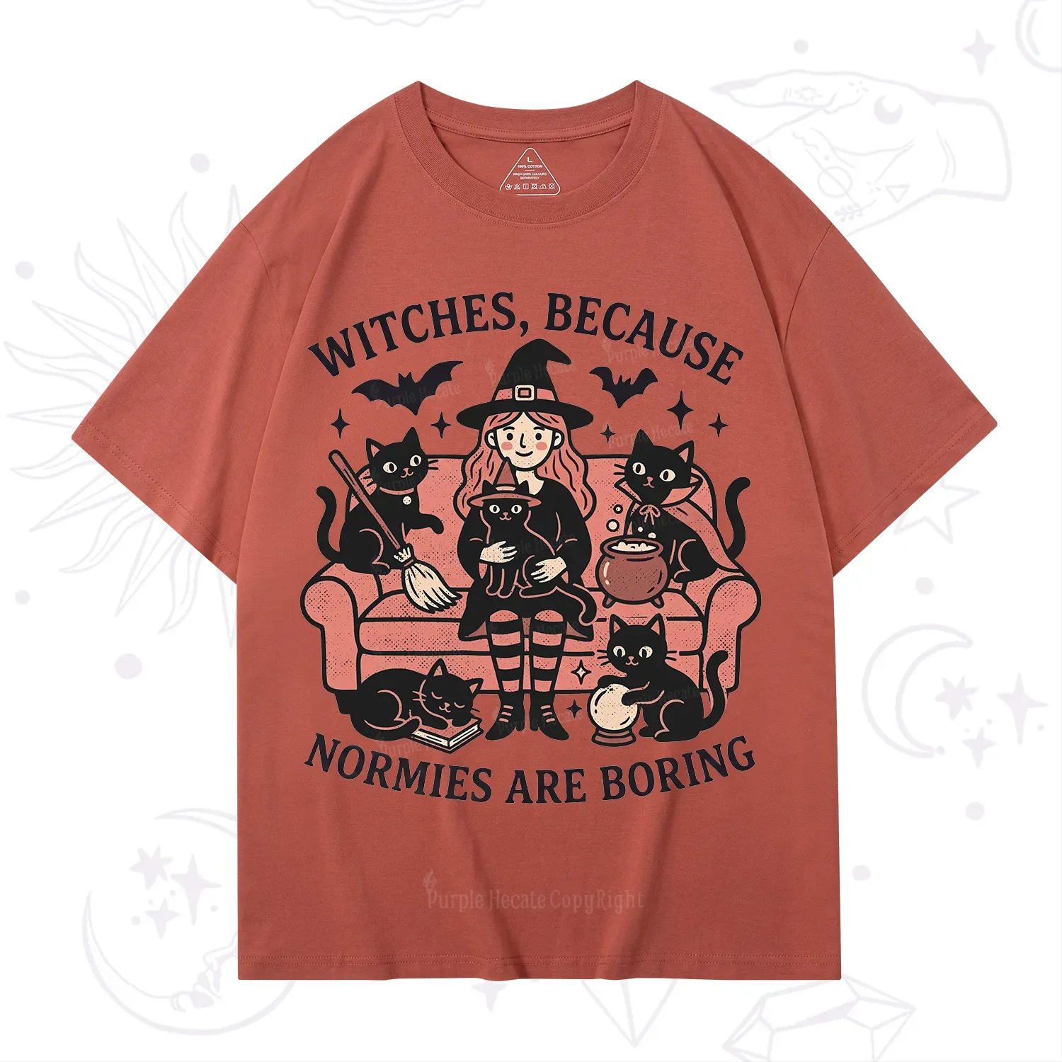Purplehecate Witches Because Normies Are Boring T-Shirt