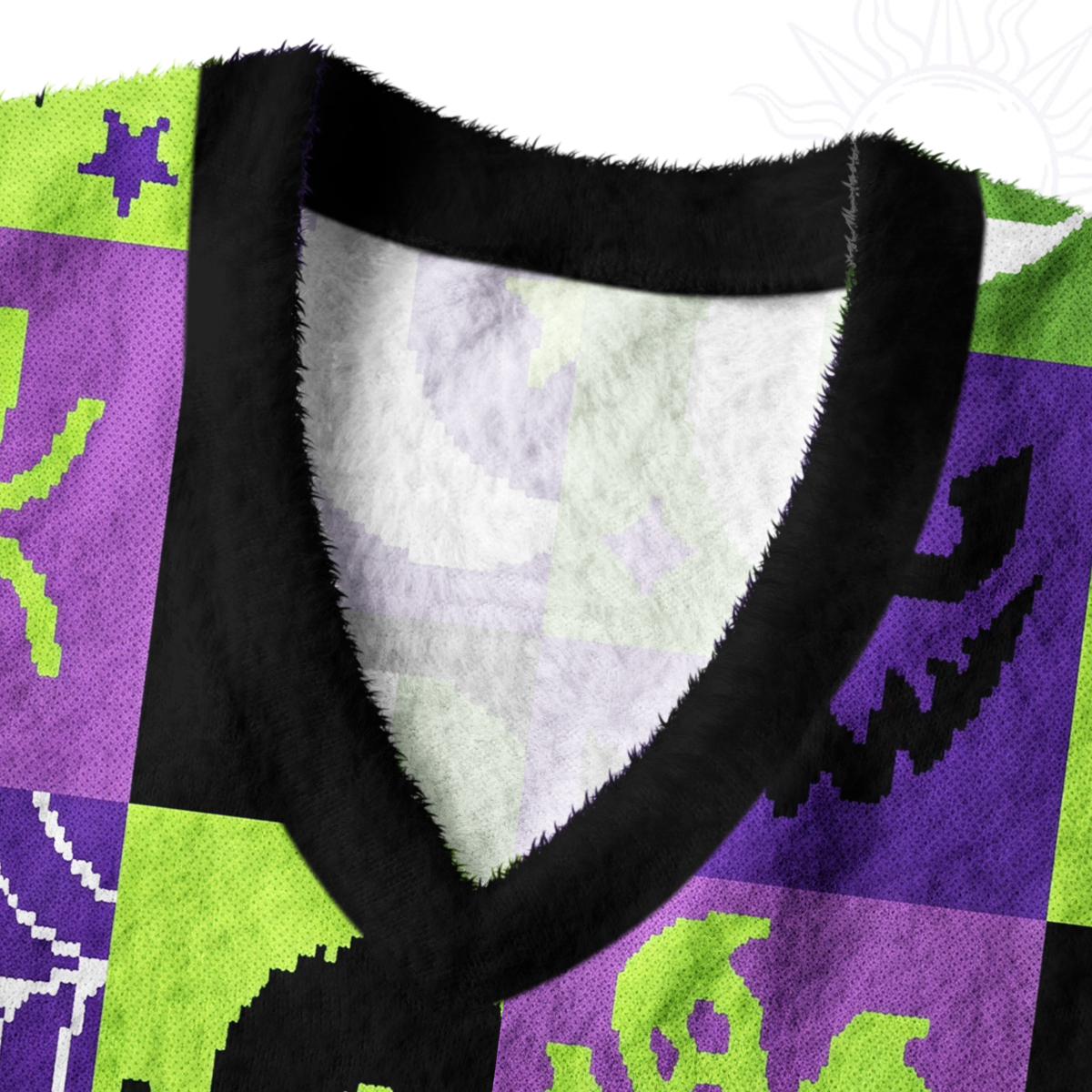 Purplehecate Spooky Patchwork Halloween Ugly Sweater Vest