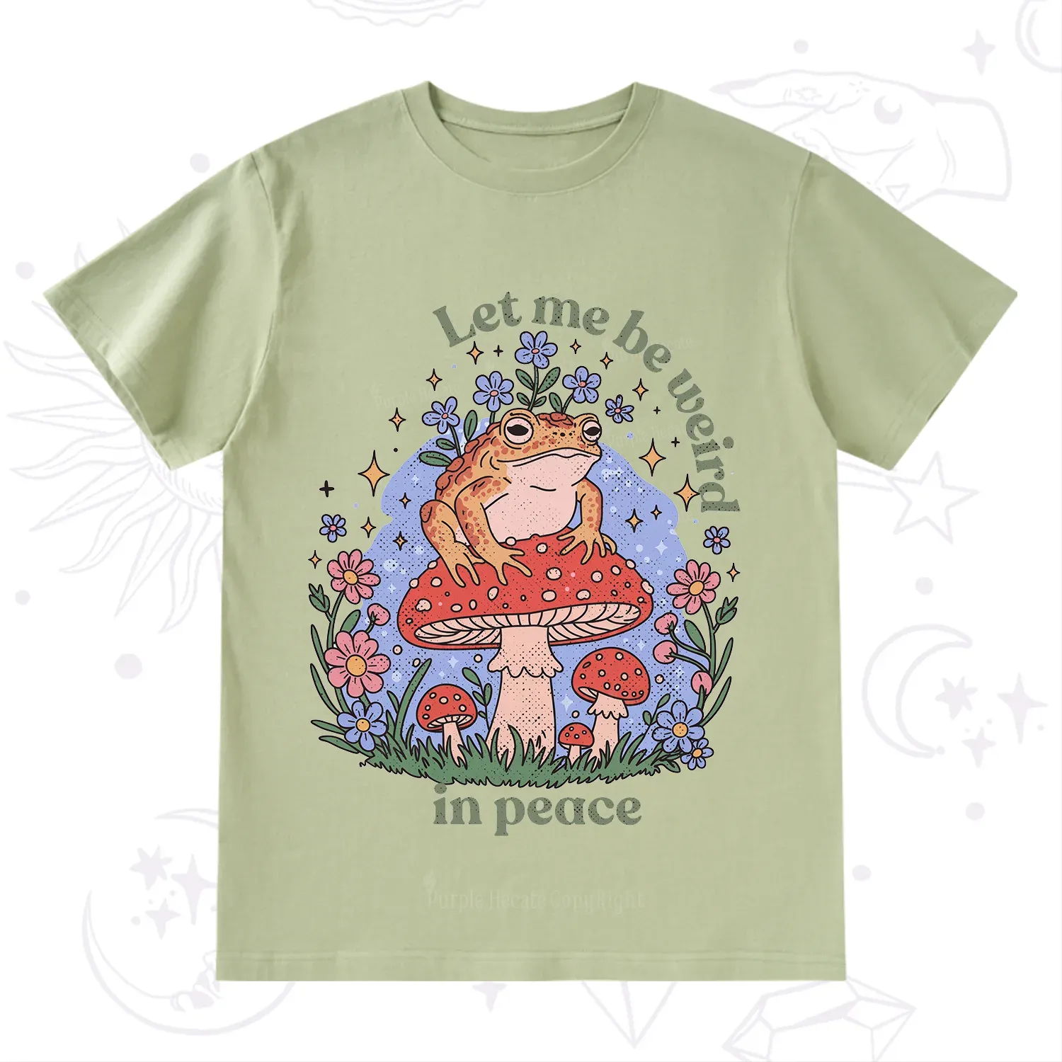Purplehecate Let Me Be Weird In Peace Frog T-Shirt