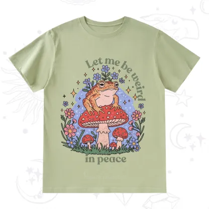 Purplehecate Let Me Be Weird In Peace Frog T-Shirt