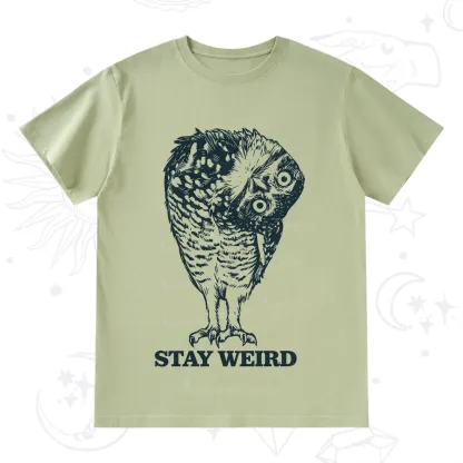 Purplehecate Stay Weird Innocent Owl T-Shirt