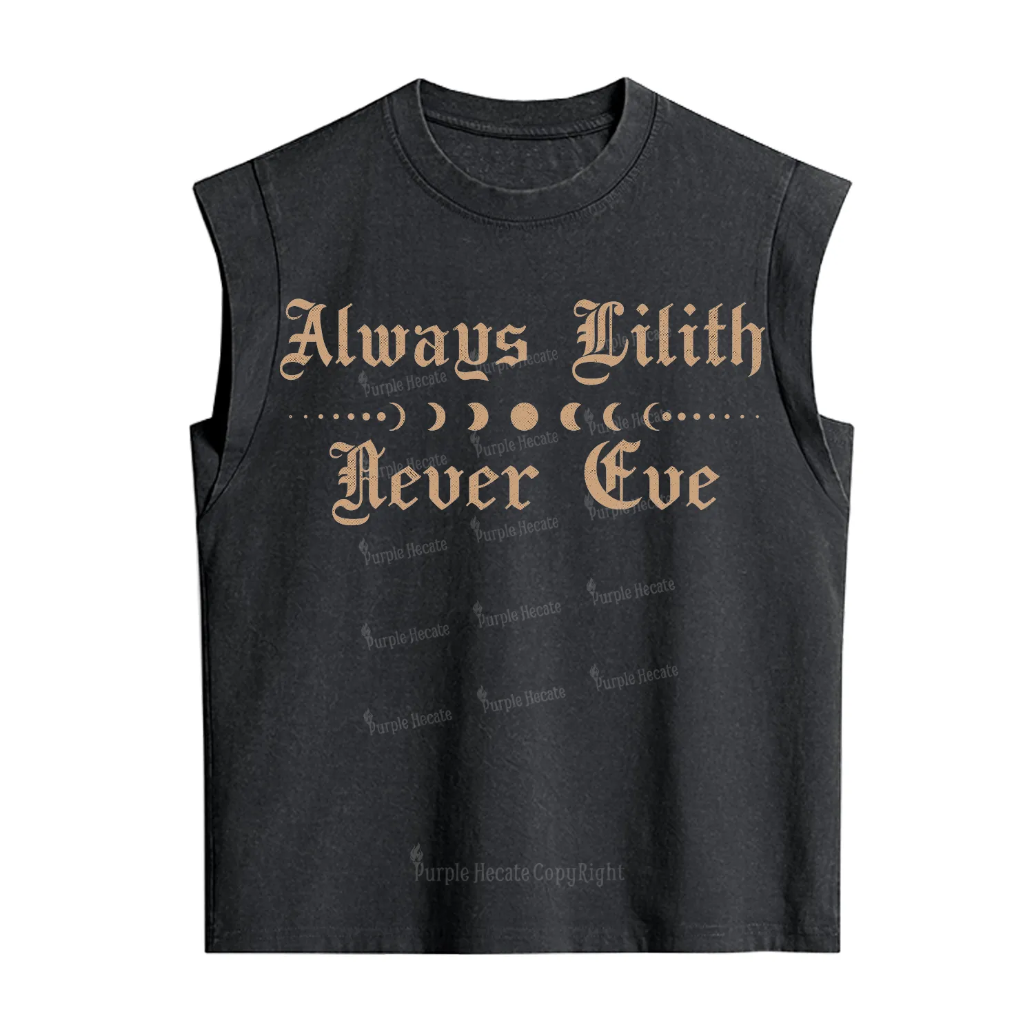 Purplehecate Always Lilith Never Eve Vintage Washed Tank