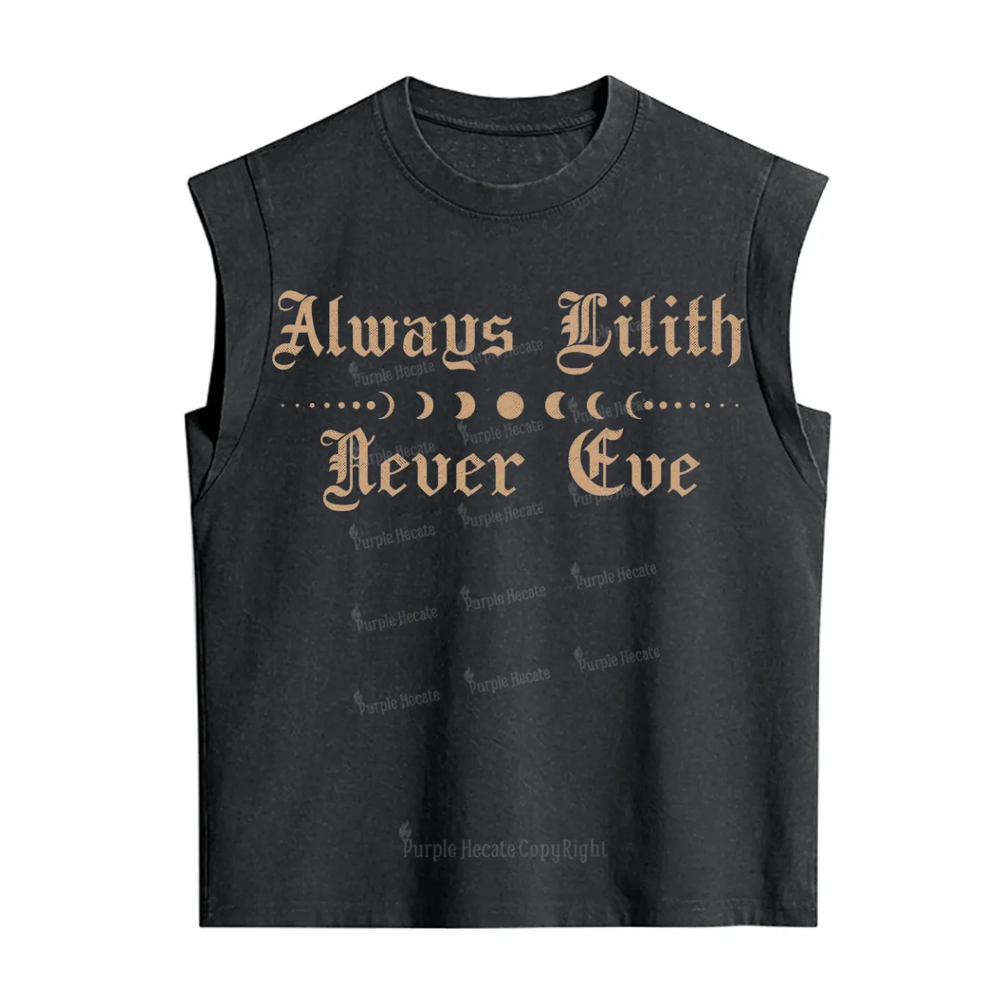 Purplehecate Always Lilith Never Eve Vintage Washed Tank