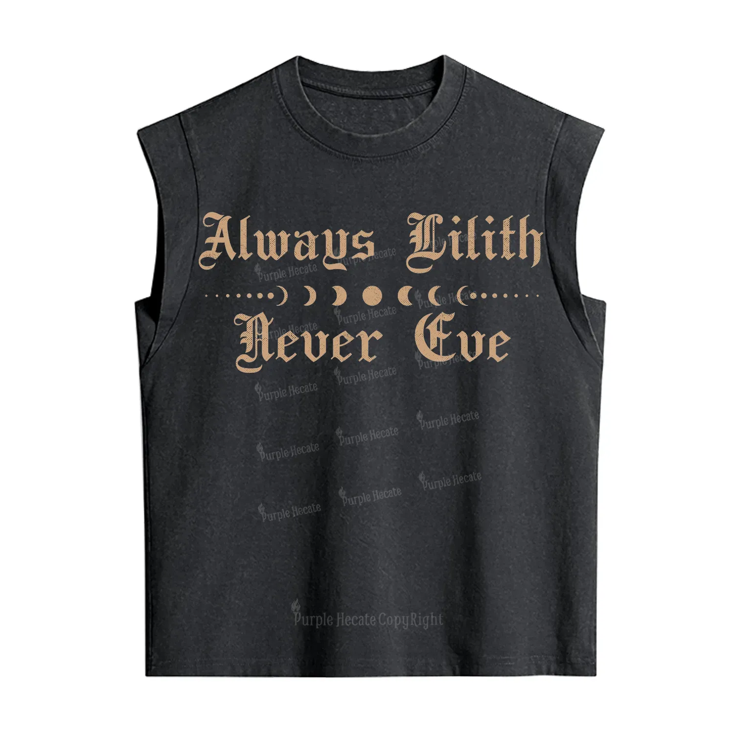 Purplehecate Always Lilith Never Eve Vintage Washed Tank