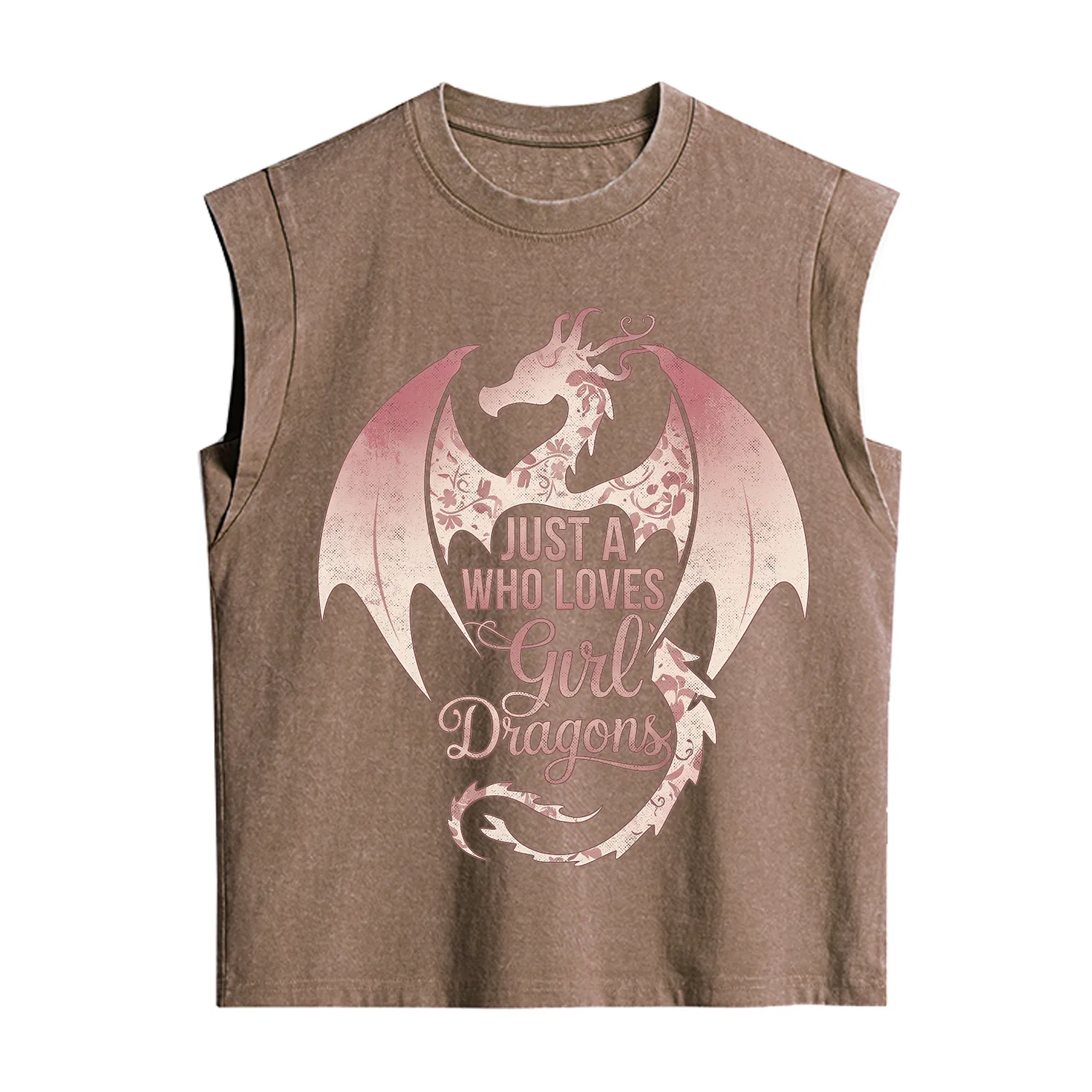 Purplehecate Just A Girl Who Loves Dragons Vintage Washed Tank
