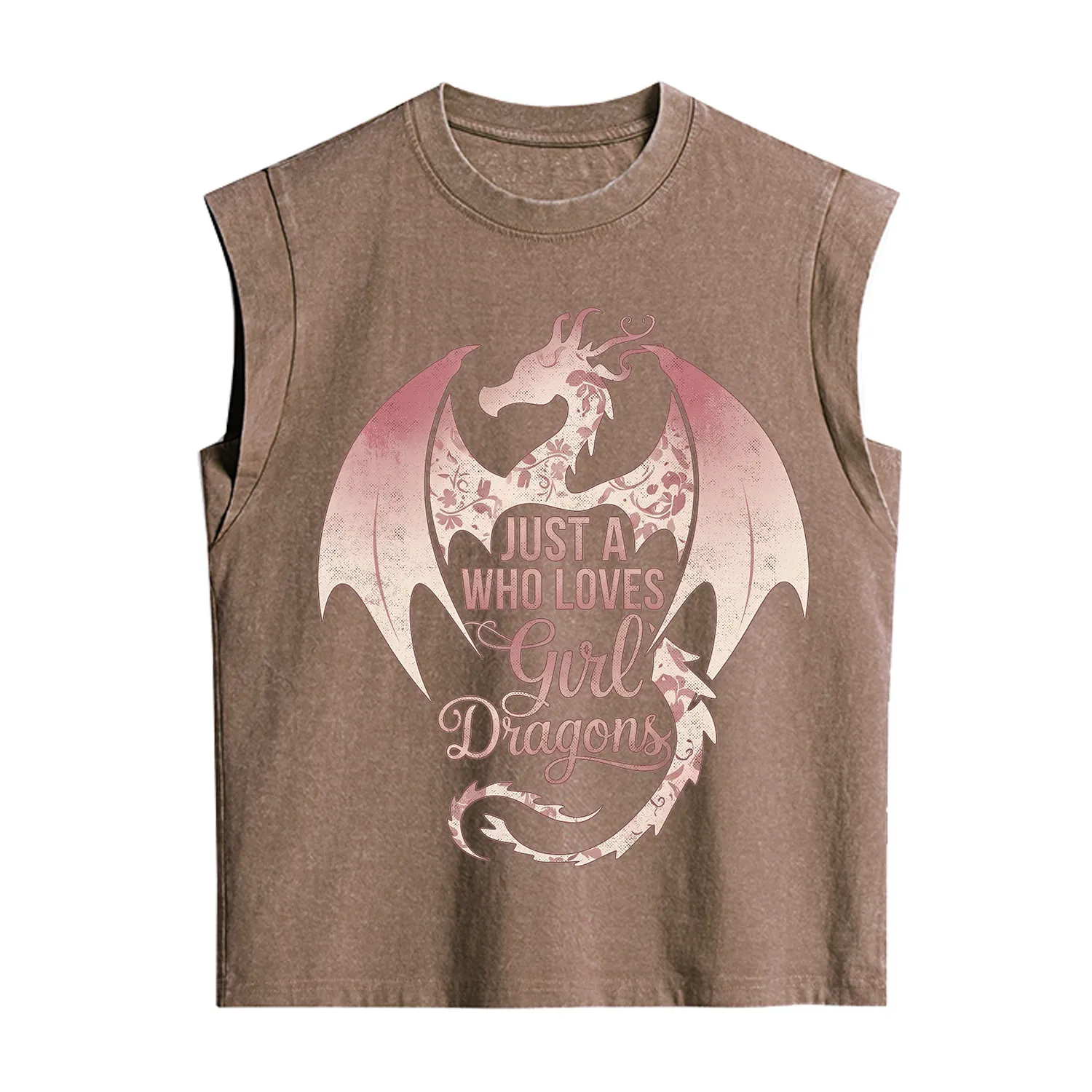 Purplehecate Just A Girl Who Loves Dragons Vintage Washed Tank
