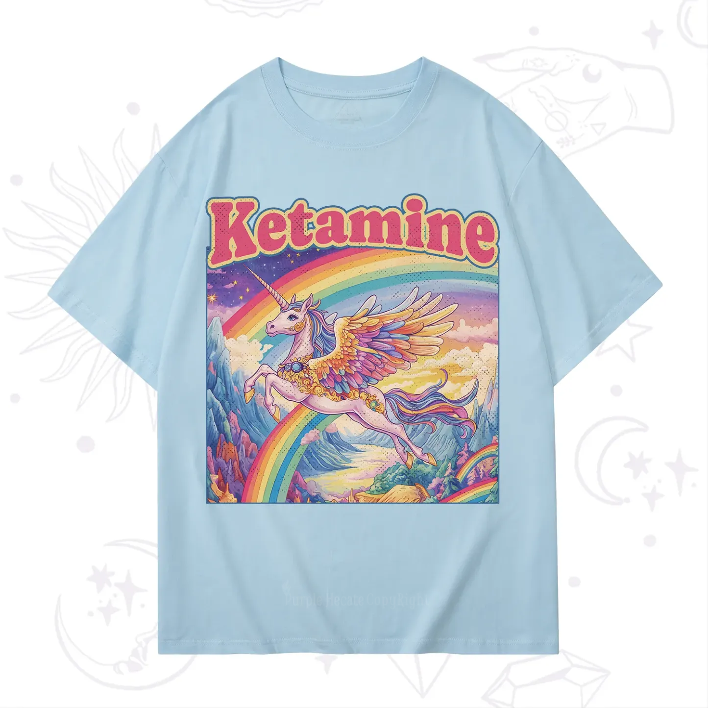 Purplehecate Ketamine Rainbow Unicorn T-Shirt
