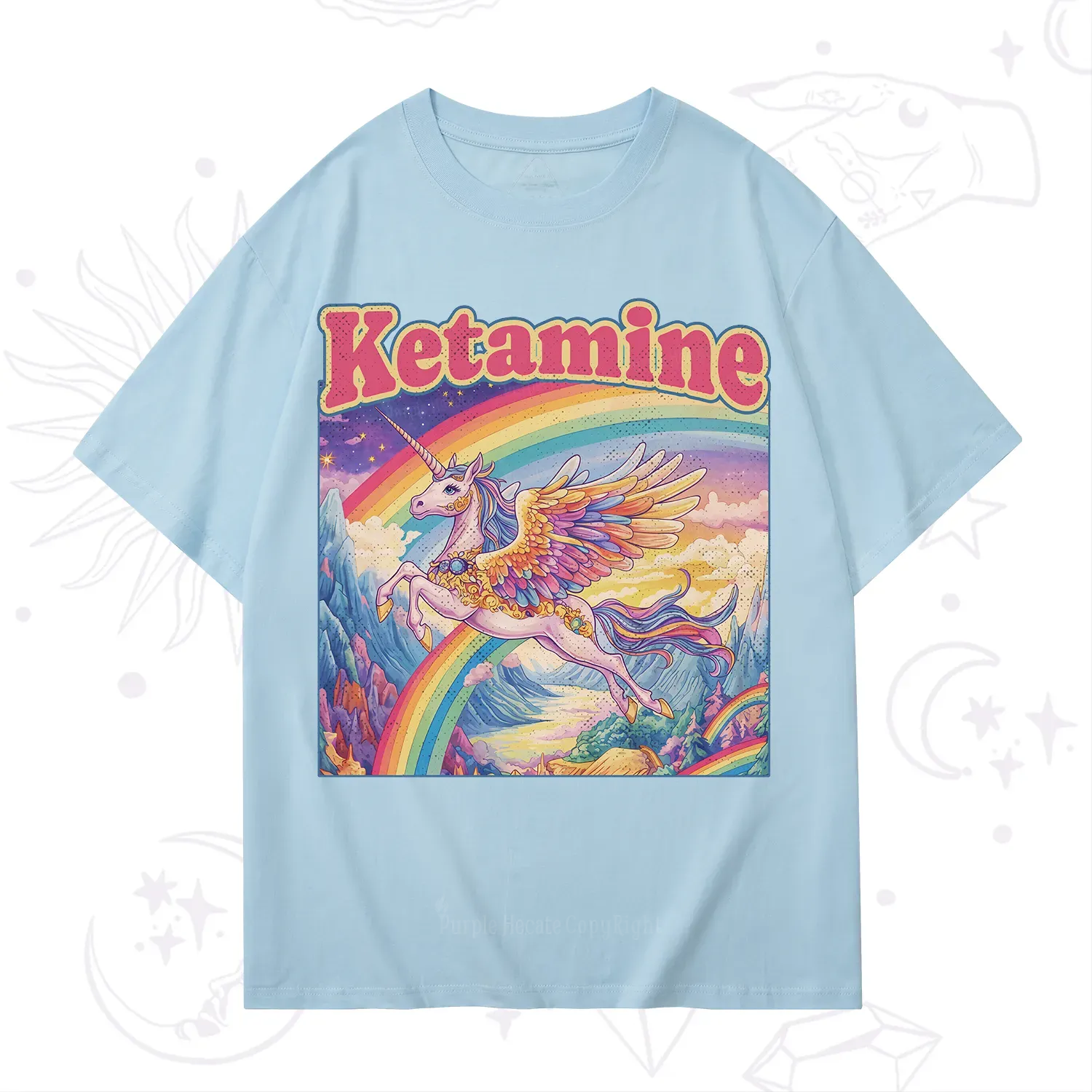 Purplehecate Ketamine Rainbow Unicorn T-Shirt