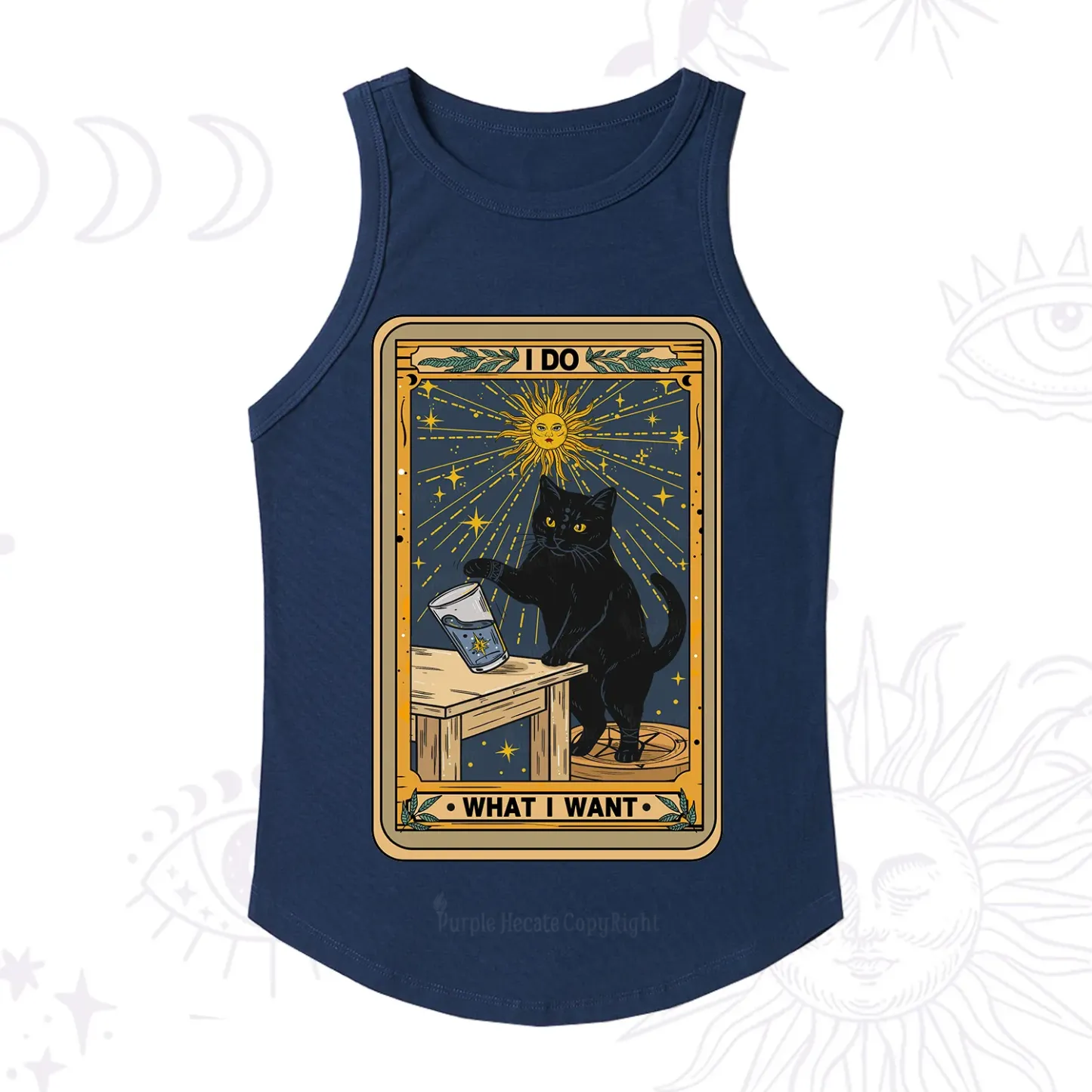 Purplehecate I Do What I Want Cats Racerback Tank Top