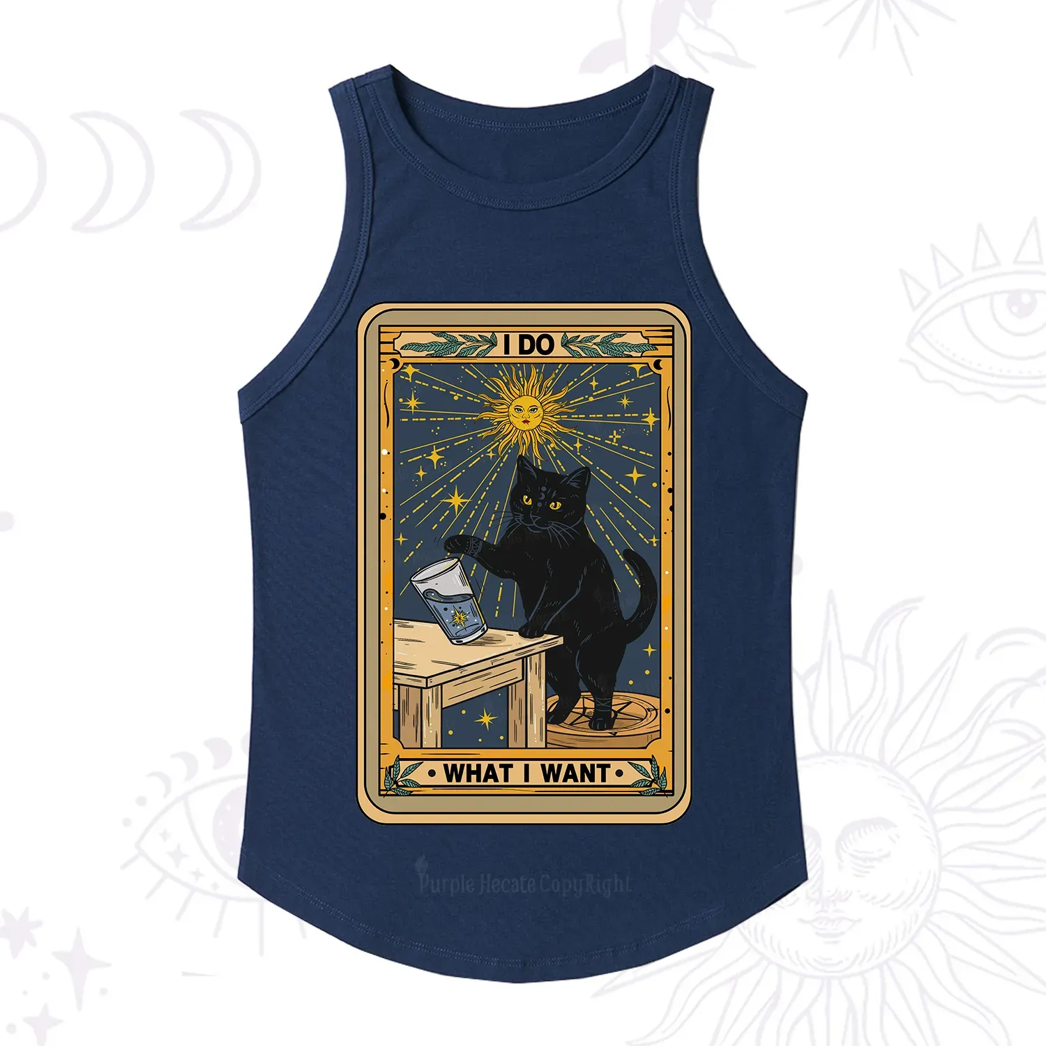 Purplehecate I Do What I Want Cats Racerback Tank Top