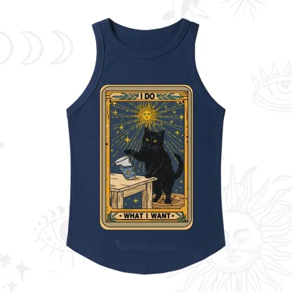Purplehecate I Do What I Want Cats Racerback Tank Top