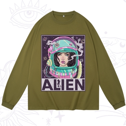 Purplehecate Galactic Encounter Long Sleeve T-Shirt